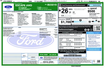2023 Ford Escape Platinum