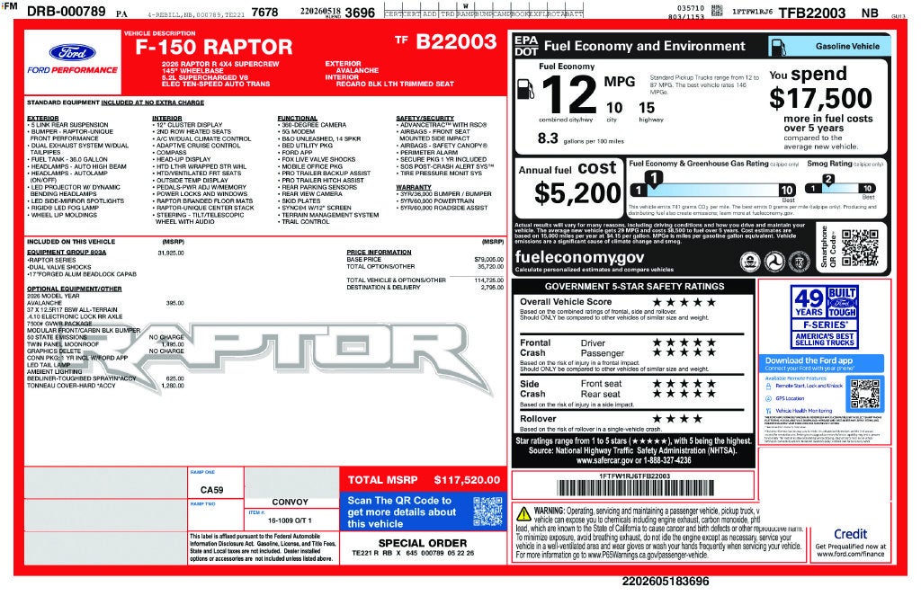 2026 Ford F-150 Raptor R