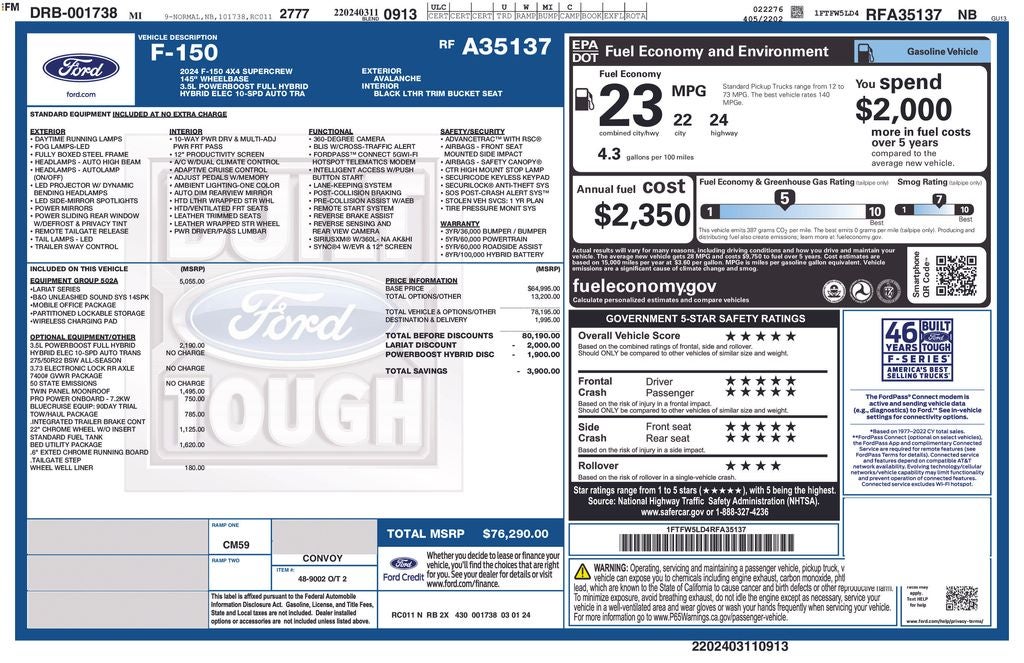 2024 Ford F-150 Lariat