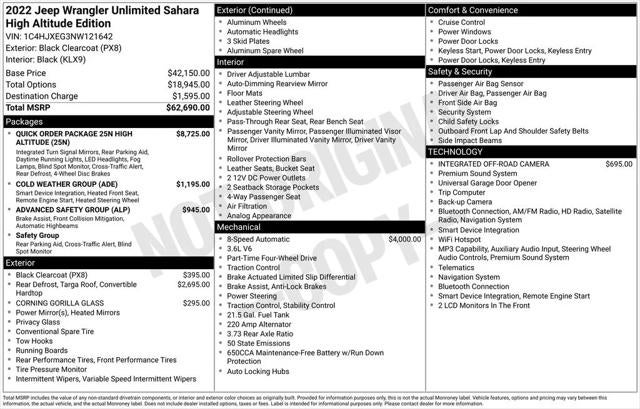 2022 Jeep Wrangler Unlimited High Altitude 4x4
