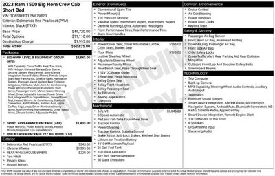 2023 RAM 1500 Big Horn Crew Cab 4x4 5'7' Box