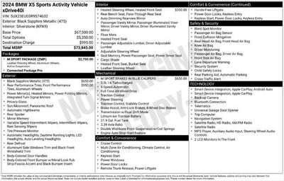 2024 BMW X5 xDrive40i