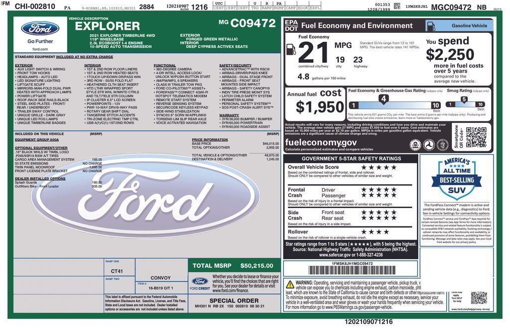 2021 Ford Explorer Timberline