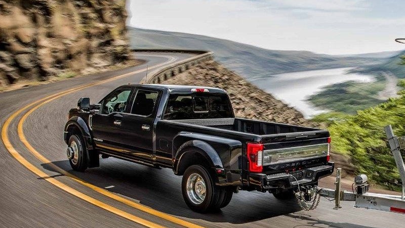 Ford Super Duty towing .