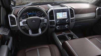 Dashboard and infotainment touchscreen interface.